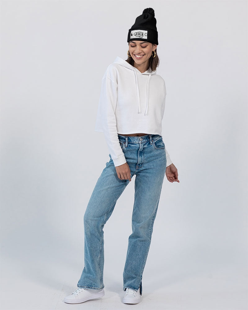 GHE BLK WHTE LOGO Pom-Pom Knit Beanie | Sportsman