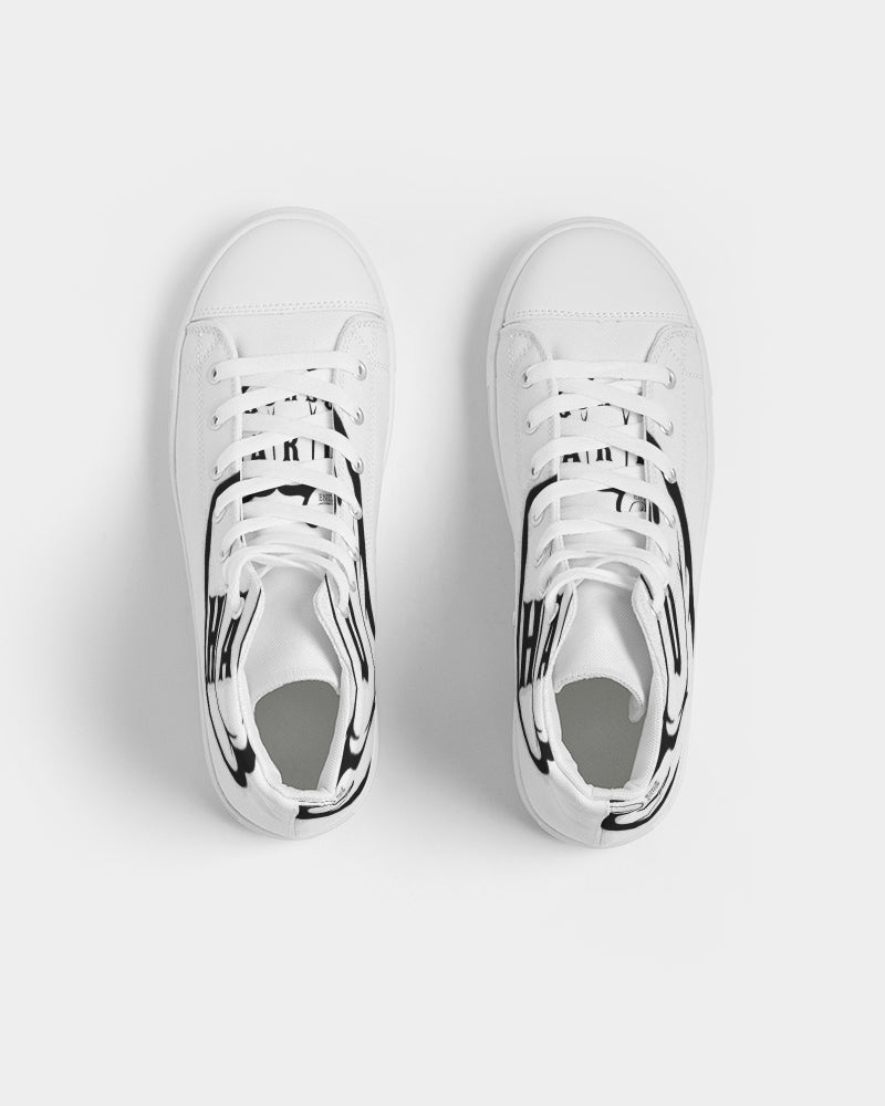 GHE BLK WHTE LOGO Men's Hightop Canvas Shoe