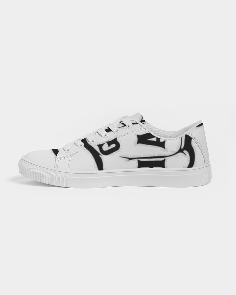 GHE BLK WHTE LOGO Women's Faux-Leather Sneaker