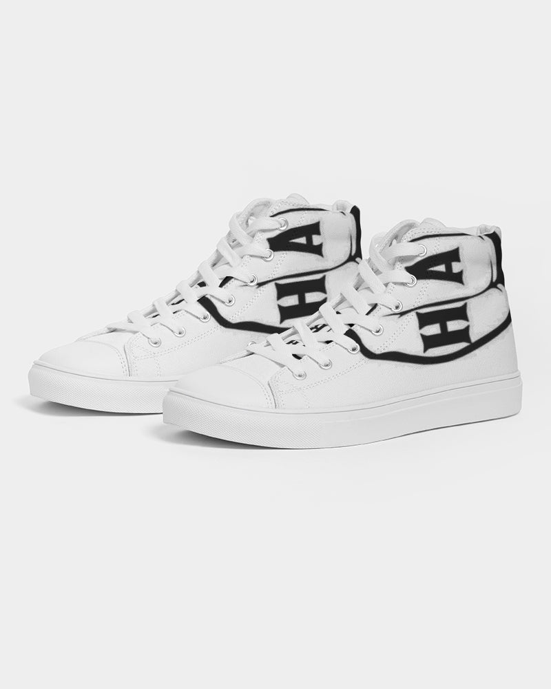 GHE BLK WHTE LOGO Men's Hightop Canvas Shoe