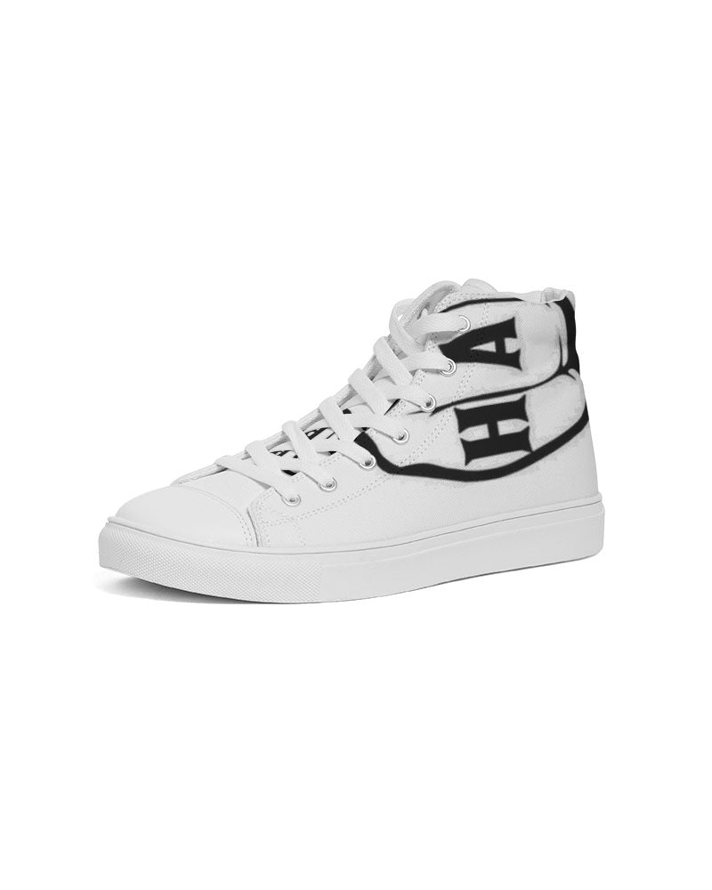 GHE BLK WHTE LOGO Men's Hightop Canvas Shoe