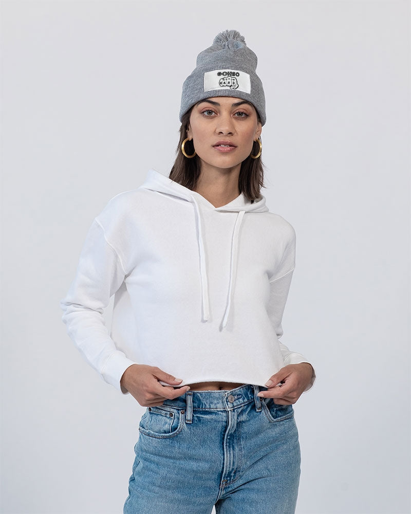 GHE BLK WHTE LOGO Pom-Pom Knit Beanie | Sportsman