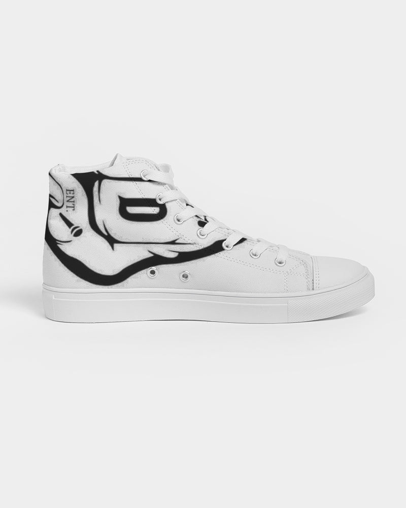 GHE BLK WHTE LOGO Men's Hightop Canvas Shoe