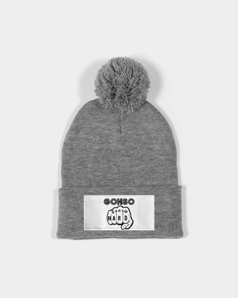 GHE BLK WHTE LOGO Pom-Pom Knit Beanie | Sportsman
