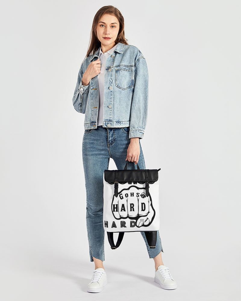 GHE BLK WHTE LOGO Casual Flap Backpack