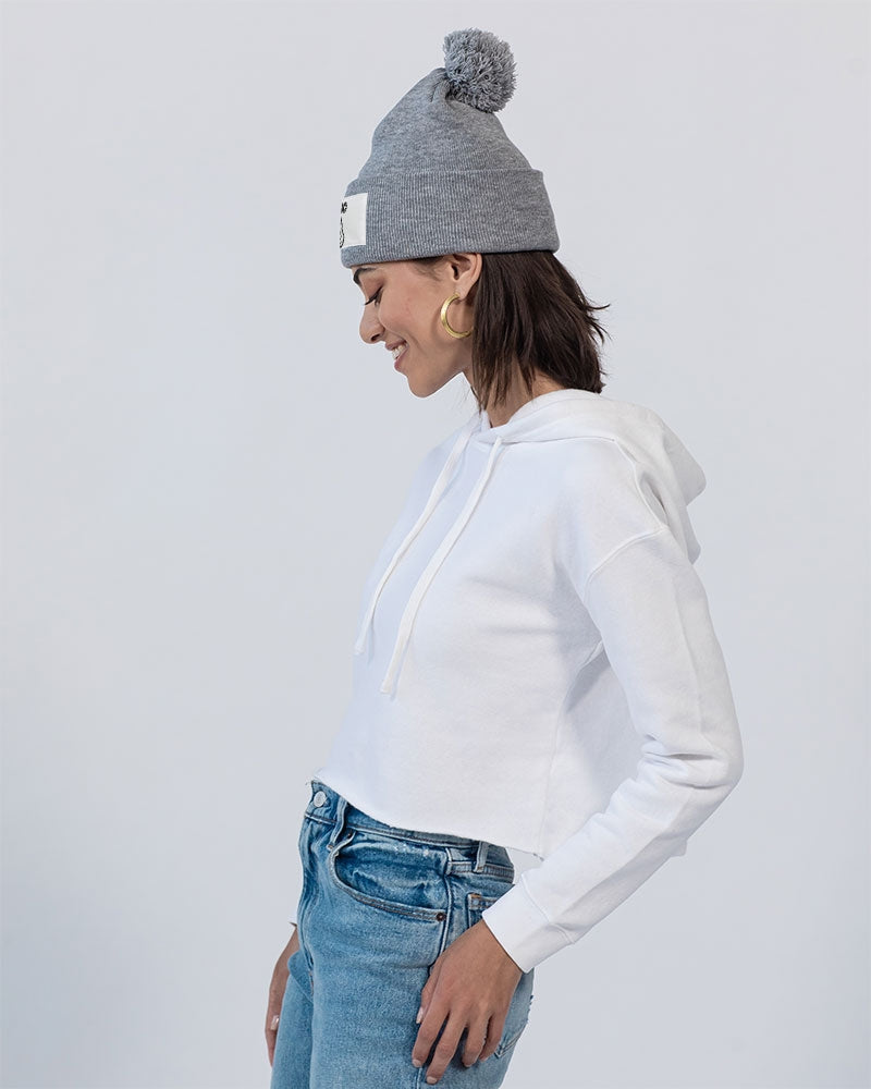 GHE BLK WHTE LOGO Pom-Pom Knit Beanie | Sportsman