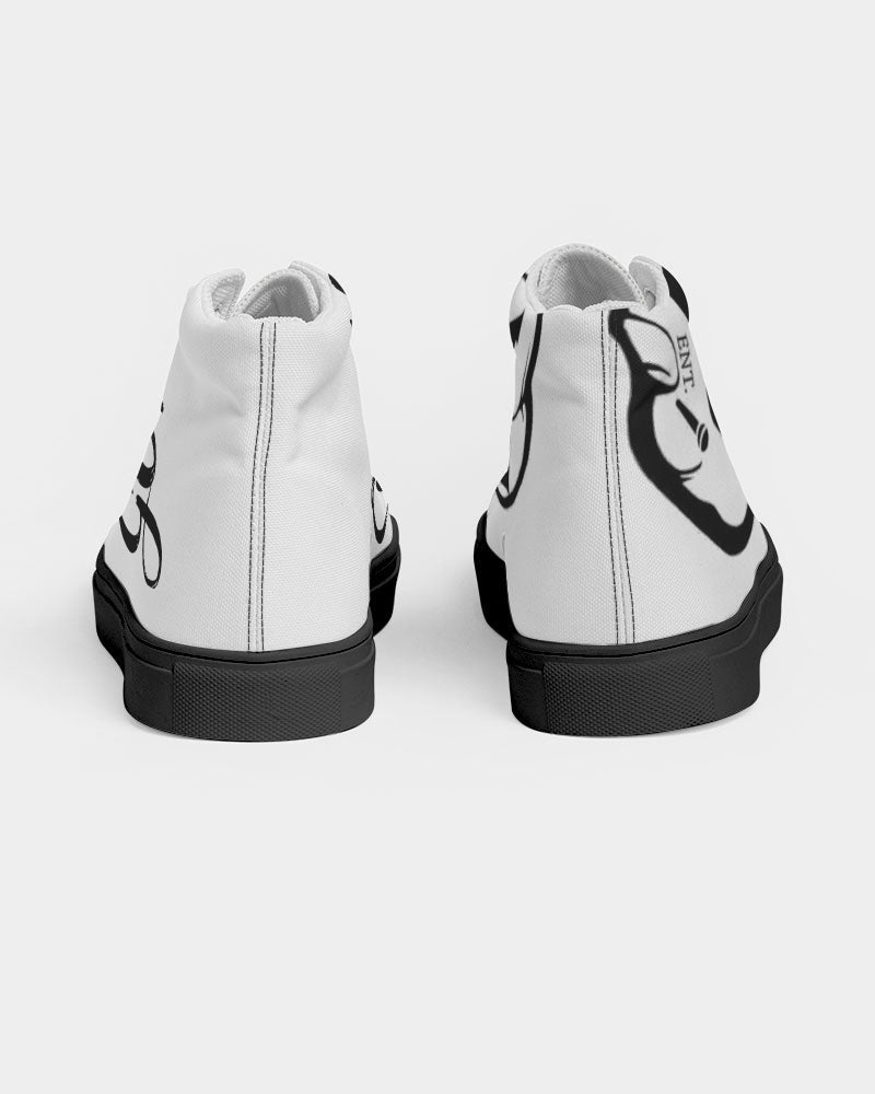 GHE BLK WHTE LOGO Men's Hightop Canvas Shoe - Black