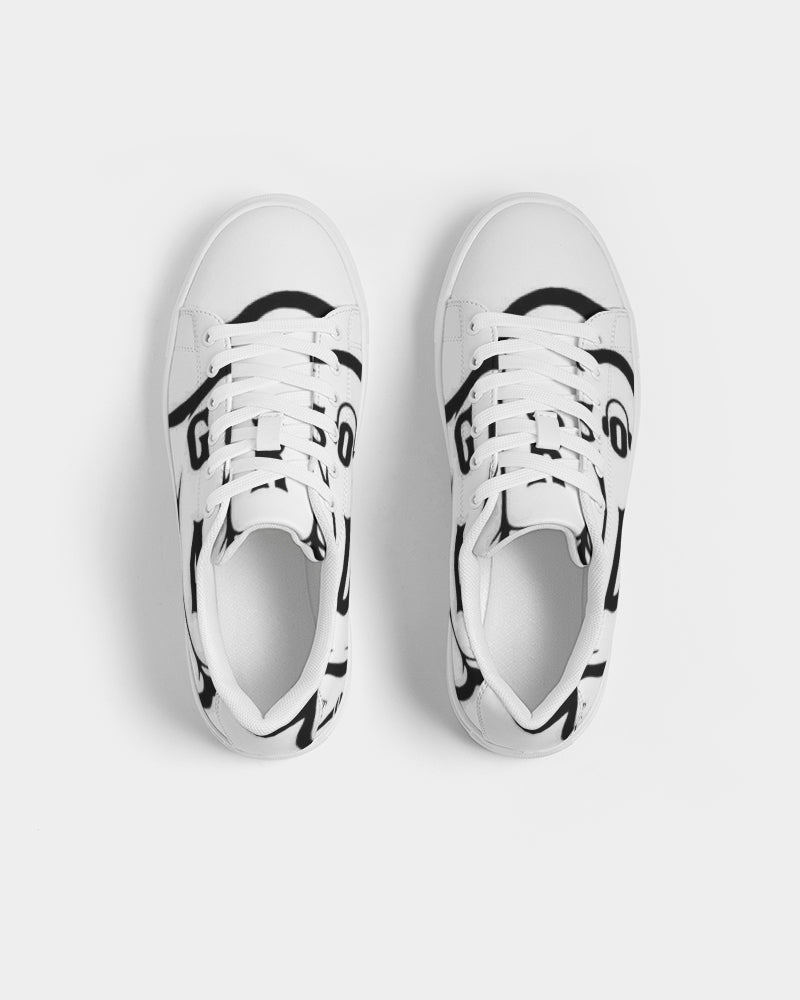 GHE BLK WHTE LOGO Women's Faux-Leather Sneaker