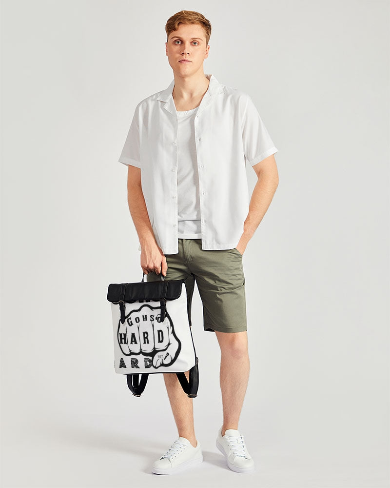 GHE BLK WHTE LOGO Casual Flap Backpack