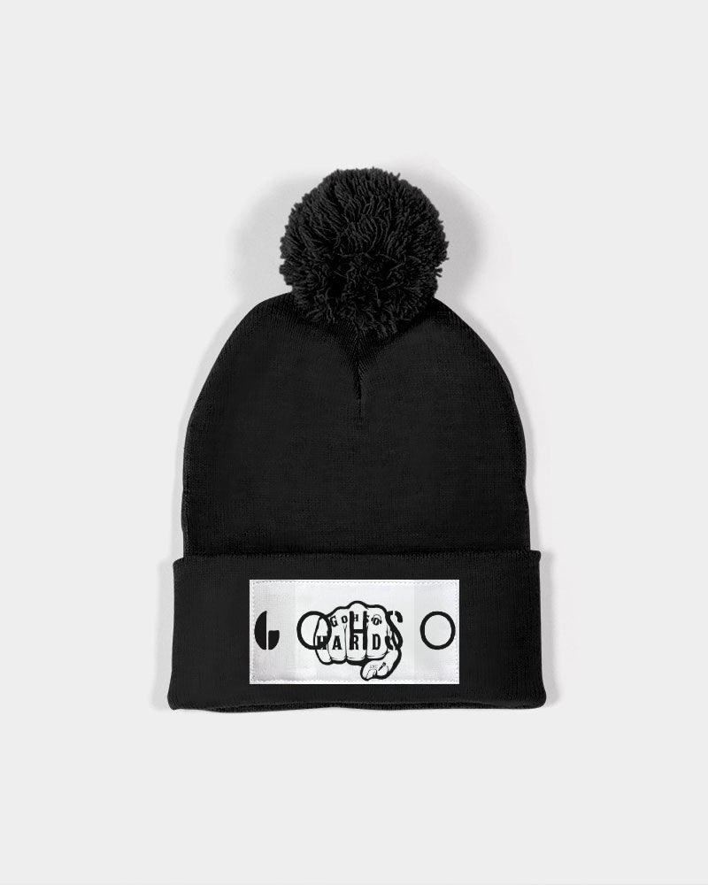 GHE BLK WHTE LOGO Pom-Pom Knit Beanie | Sportsman