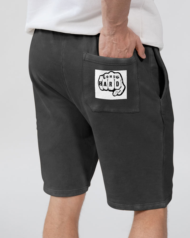 GHE BLK WHTE LOGO Unisex Vintage Shorts | Lane Seven