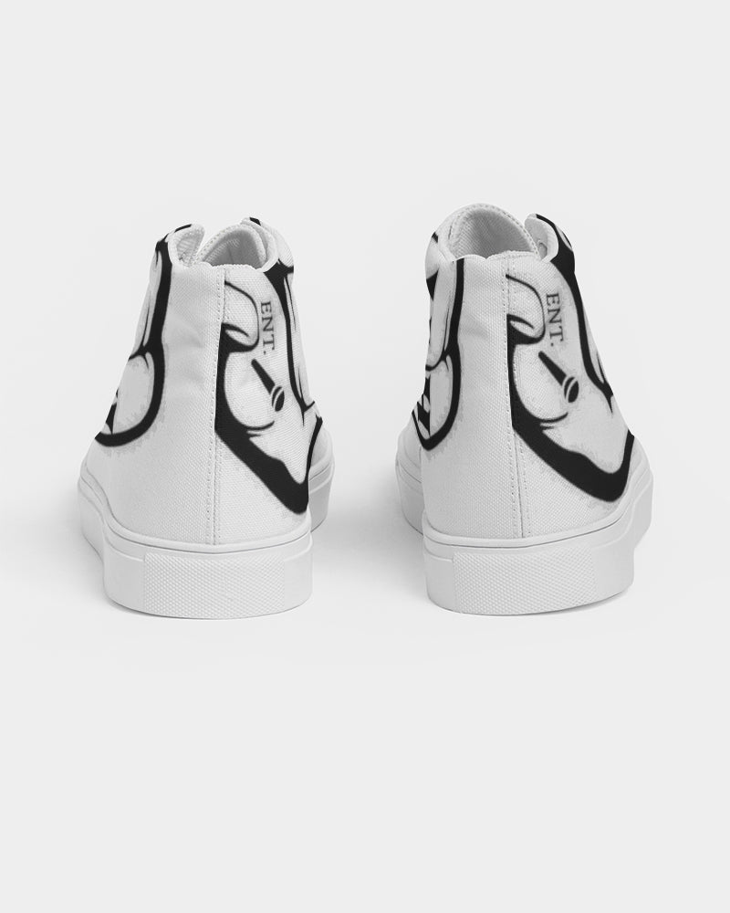 GHE BLK WHTE LOGO Men's Hightop Canvas Shoe