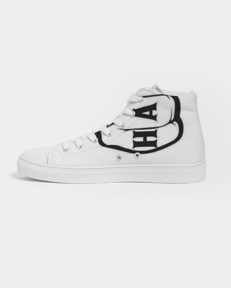 GHE BLK WHTE LOGO Men's Hightop Canvas Shoe