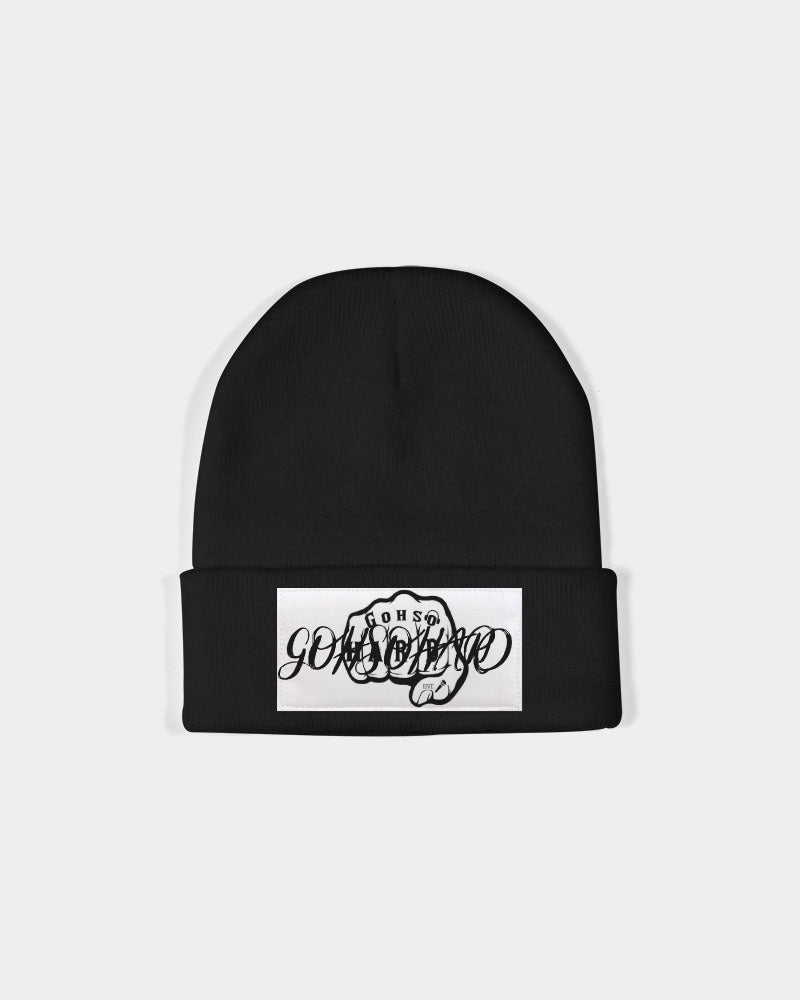 GHE BLK WHTE LOGO Solid Knit Beanie | Sportsman