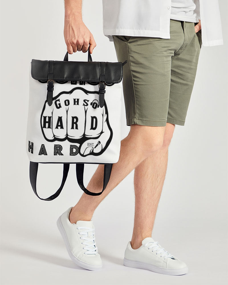 GHE BLK WHTE LOGO Casual Flap Backpack