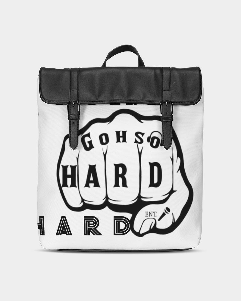 GHE BLK WHTE LOGO Casual Flap Backpack
