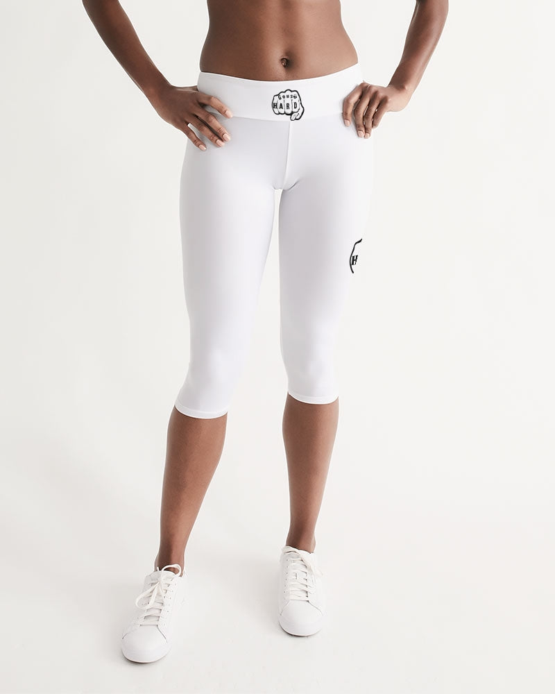 GHE BLK WHTE LOGO Women's Mid-Rise Capri