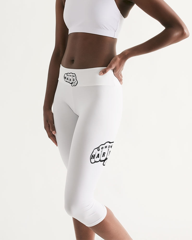 GHE BLK WHTE LOGO Women's Mid-Rise Capri