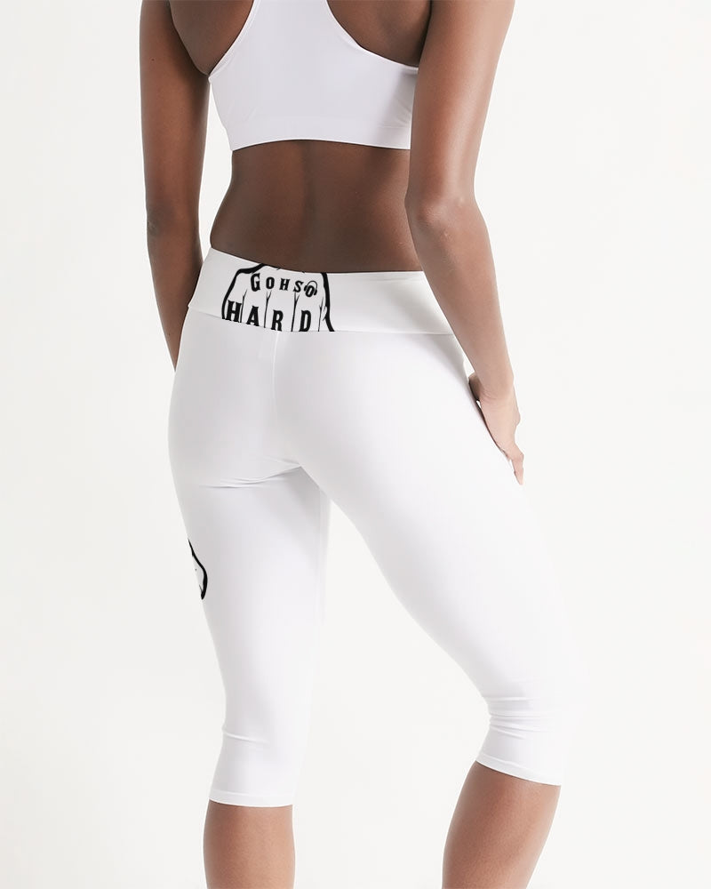 GHE BLK WHTE LOGO Women's Mid-Rise Capri