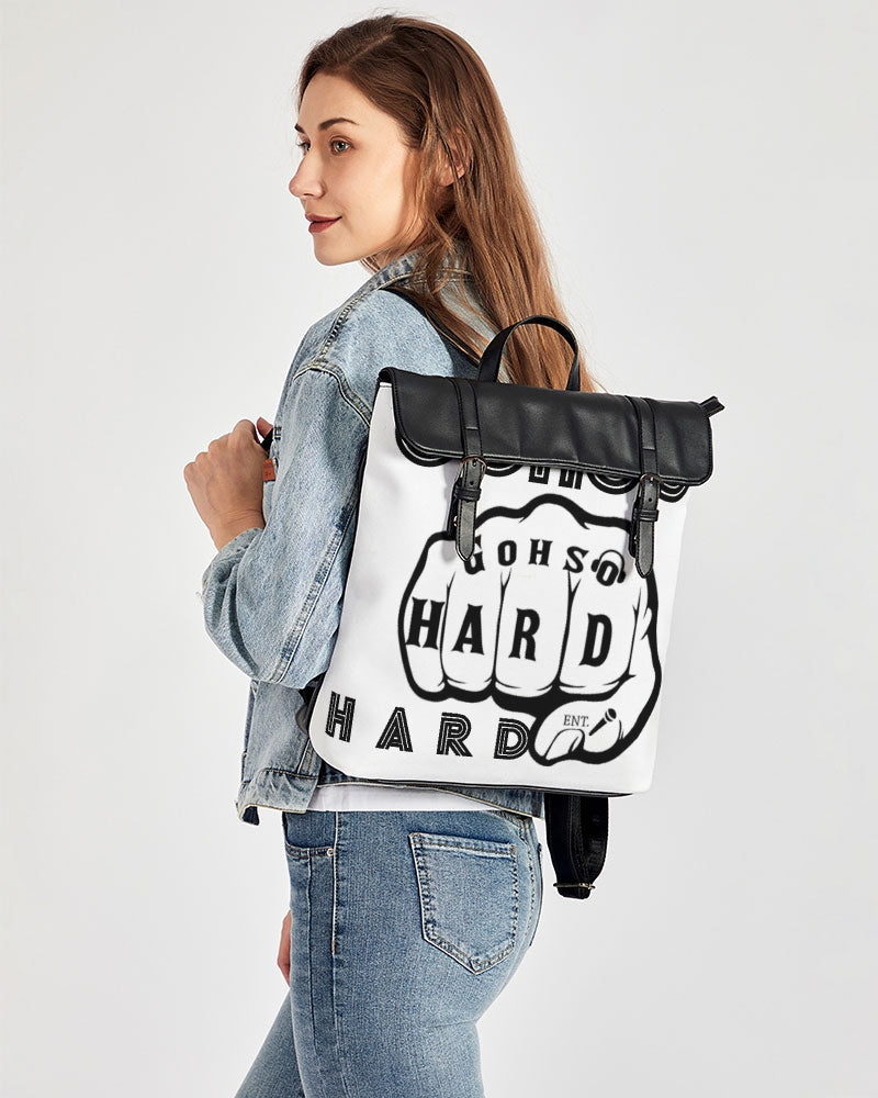 GHE BLK WHTE LOGO Casual Flap Backpack