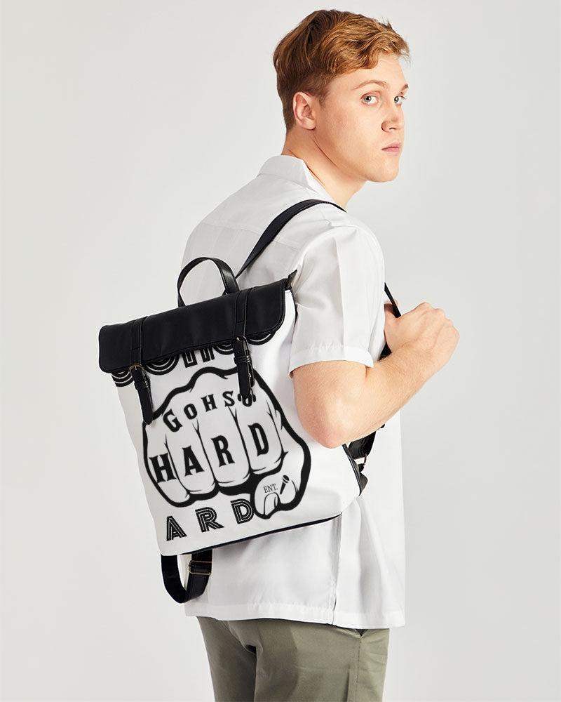 GHE BLK WHTE LOGO Casual Flap Backpack